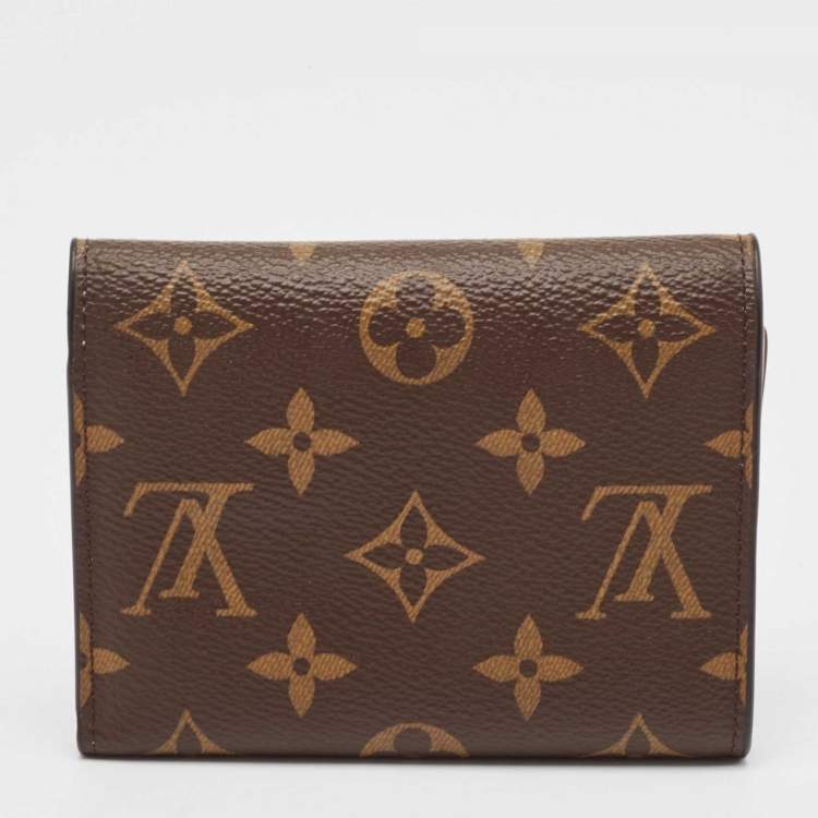 Pre Owned Louis Vuitton Rose Ballerine Monogram Canvas Victorine Wallet