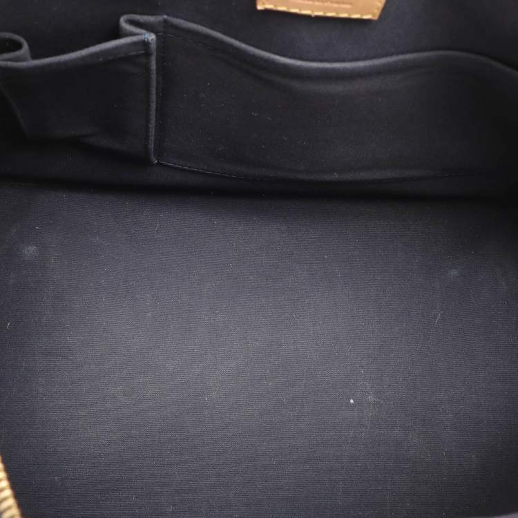 Pre Owned Louis Vuitton Vert Bronze Monogram Vernis Alma GM Bag