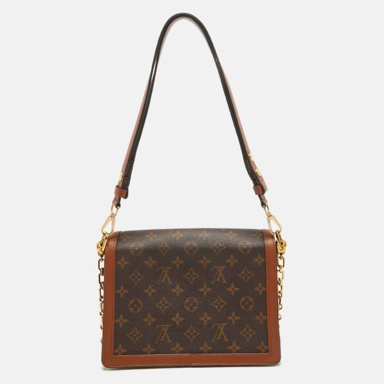 Pre Owned Louis Vuitton Monogram/Monogram Reverse Canvas Dauphine MM Bag
