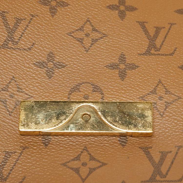 Pre Owned Louis Vuitton Monogram/Monogram Reverse Canvas Dauphine MM Bag