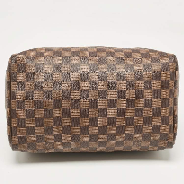 Pre Owned Louis Vuitton Damier Ebene Canvas Speedy 30 Bag