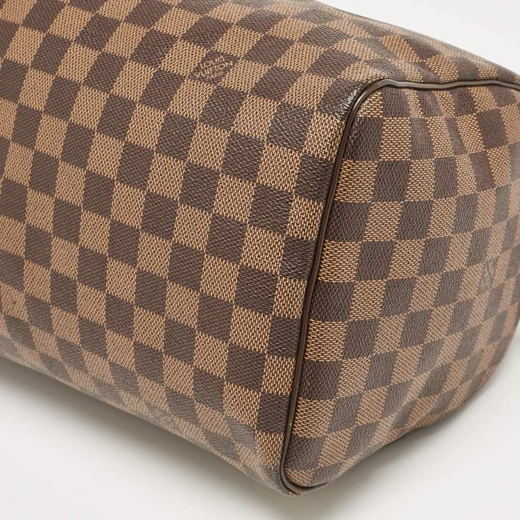 Pre Owned Louis Vuitton Damier Ebene Canvas Speedy 30 Bag