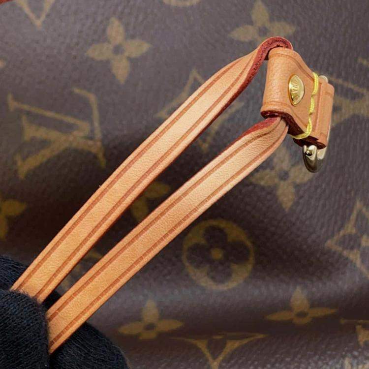 Pre Owned Louis Vuitton Beige Monogram Neverfull Size MM