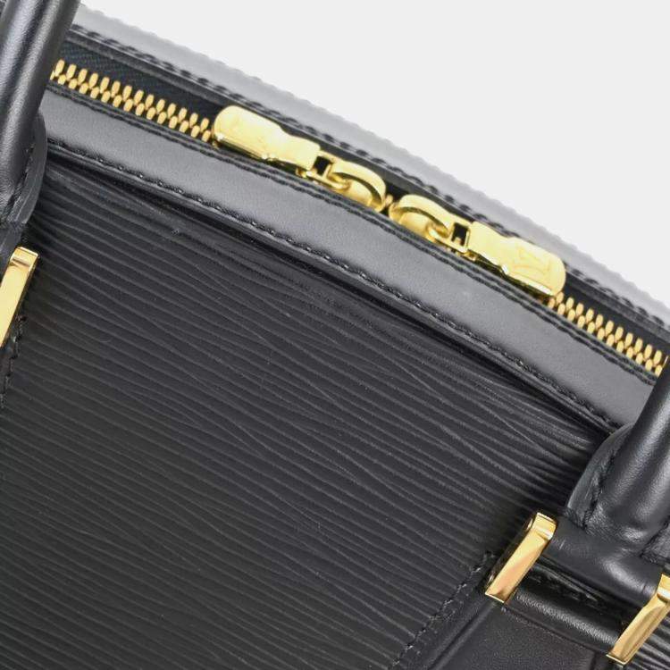 Pre Owned Louis Vuitton Black Epi Sablon Handbag