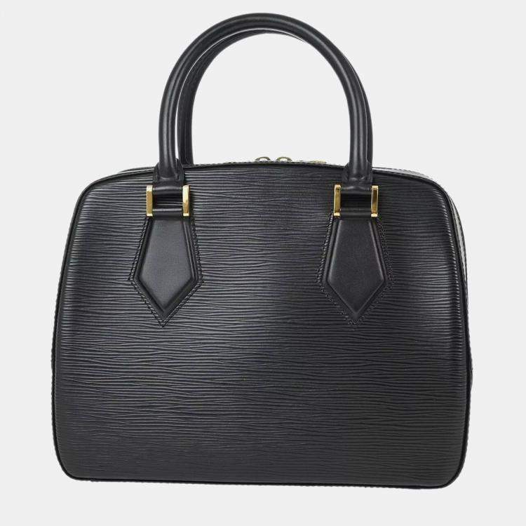 Pre Owned Louis Vuitton Black Epi Sablon Handbag
