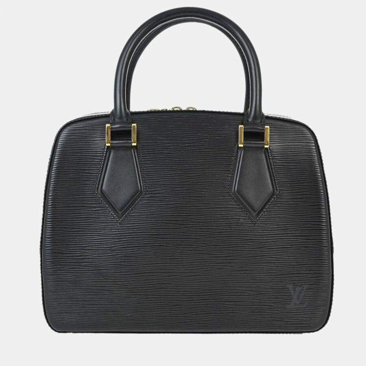 Pre Owned Louis Vuitton Black Epi Sablon Handbag