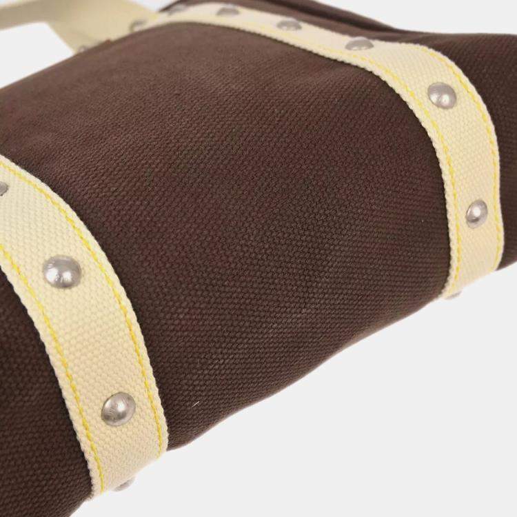 Pre Owned Louis Vuitton Brown Antigua Cabas Mm Tote Bag