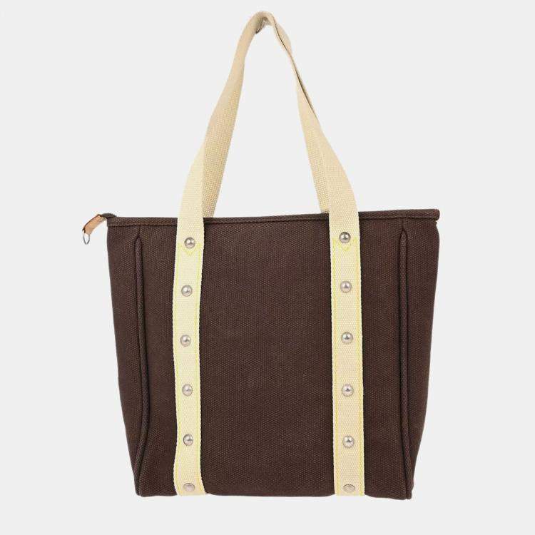 Pre Owned Louis Vuitton Brown Antigua Cabas Mm Tote Bag