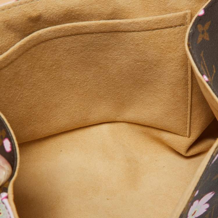 Pre Owned Louis Vuitton x Takashi Murakami Monogram Cherry Blossom Sac Retro Bag
