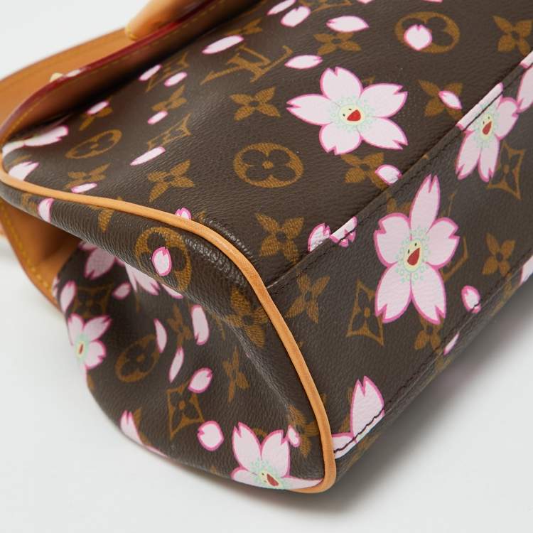Pre Owned Louis Vuitton x Takashi Murakami Monogram Cherry Blossom Sac Retro Bag