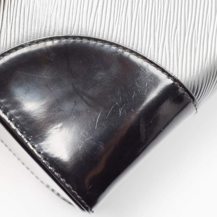 Pre Owned Louis Vuitton Anthracite Nacre/Black Epi Leather Twist MM Bag