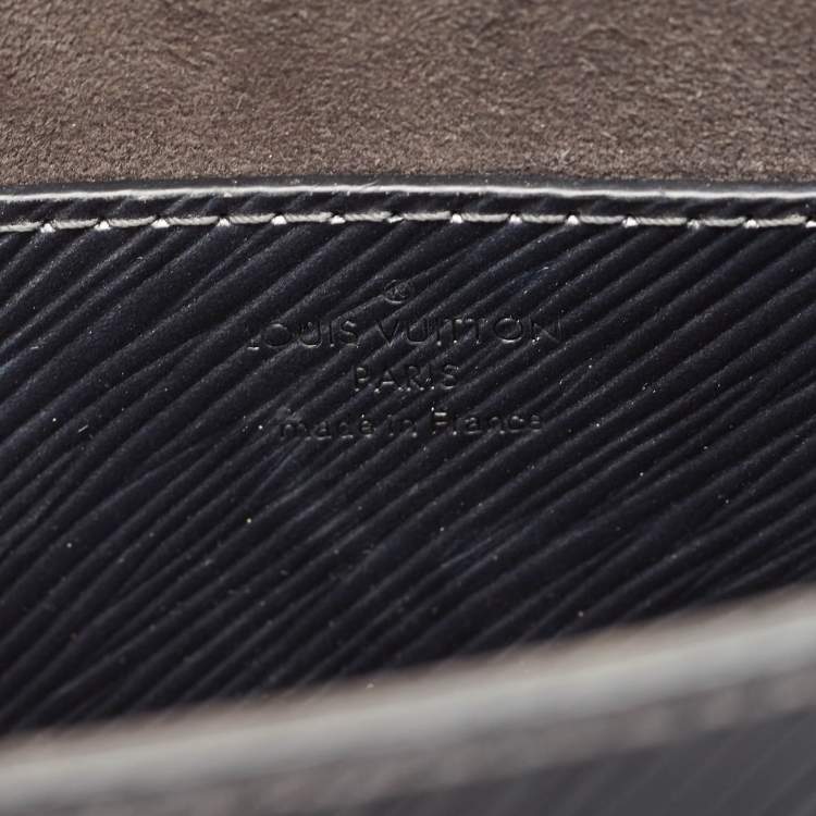Pre Owned Louis Vuitton Anthracite Nacre/Black Epi Leather Twist MM Bag