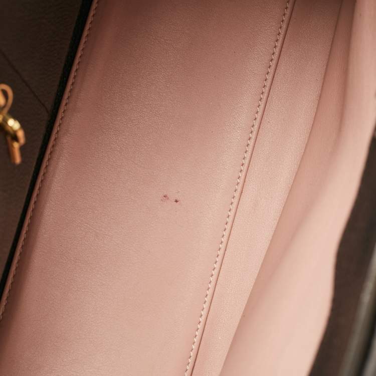 Pre Owned Louis Vuitton Black/Pink Leather City Steamer MM Bag