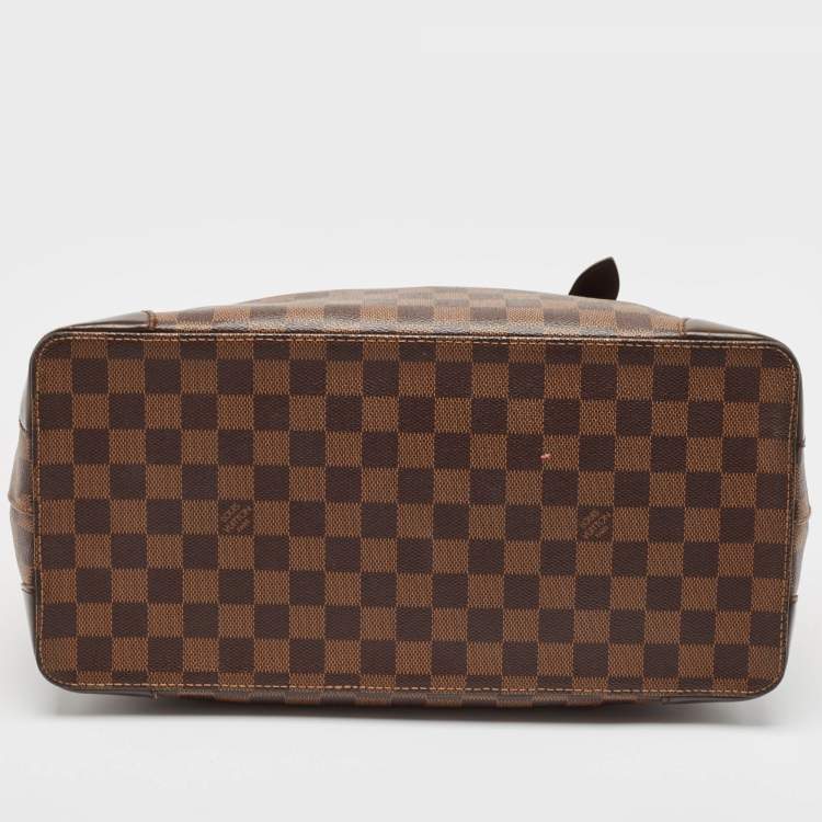 Pre Owned Louis Vuitton Damier Ebene Canvas and Leather Hampstead GM Bag