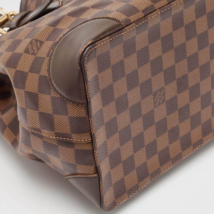 Pre Owned Louis Vuitton Damier Ebene Canvas and Leather Hampstead GM Bag
