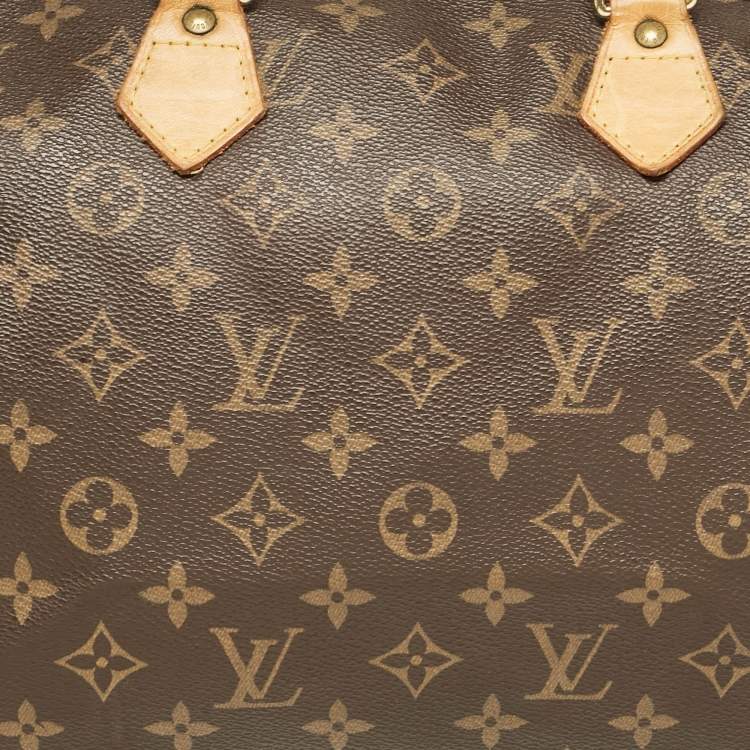 Pre Owned Louis Vuitton Monogram Canvas Speedy Bandouliere 35 Bag