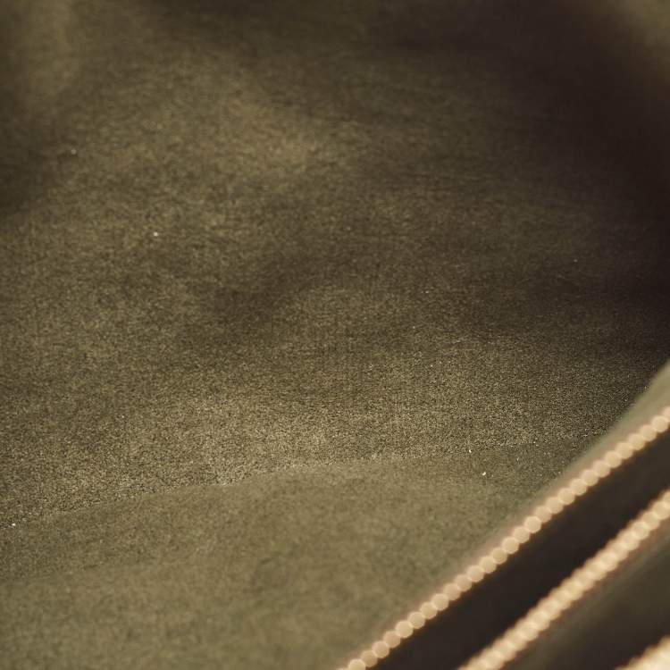 Pre Owned Louis Vuitton Cream Monogram Embossed Leather Coussin PM Bag