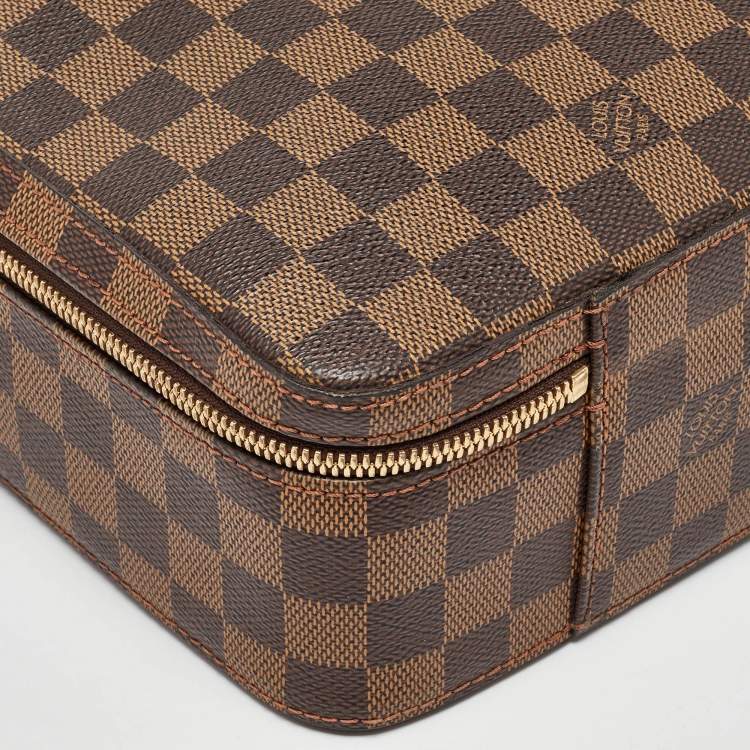 Pre Owned Louis Vuitton Damier Ebene Canvas Porte Ordinateur Sabana Bag