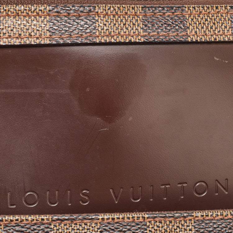 Pre Owned Louis Vuitton Damier Ebene Canvas Porte Ordinateur Sabana Bag
