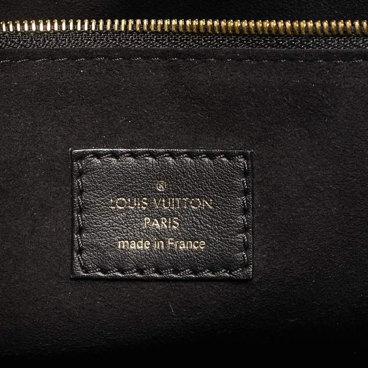 Pre Owned Louis Vuitton Black Monogram Canvas and Leather On My Side PM Bag