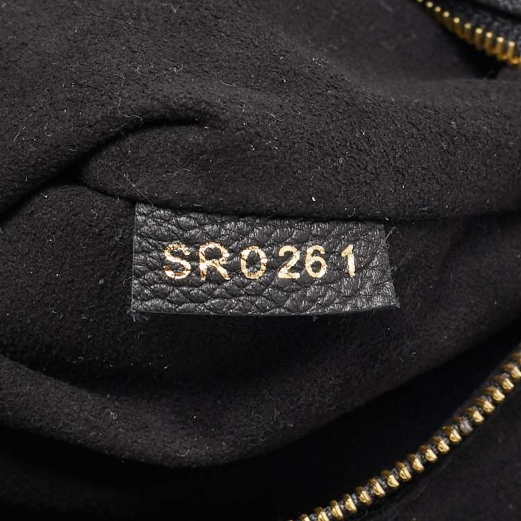 Pre Owned Louis Vuitton Black Monogram Canvas and Leather On My Side PM Bag