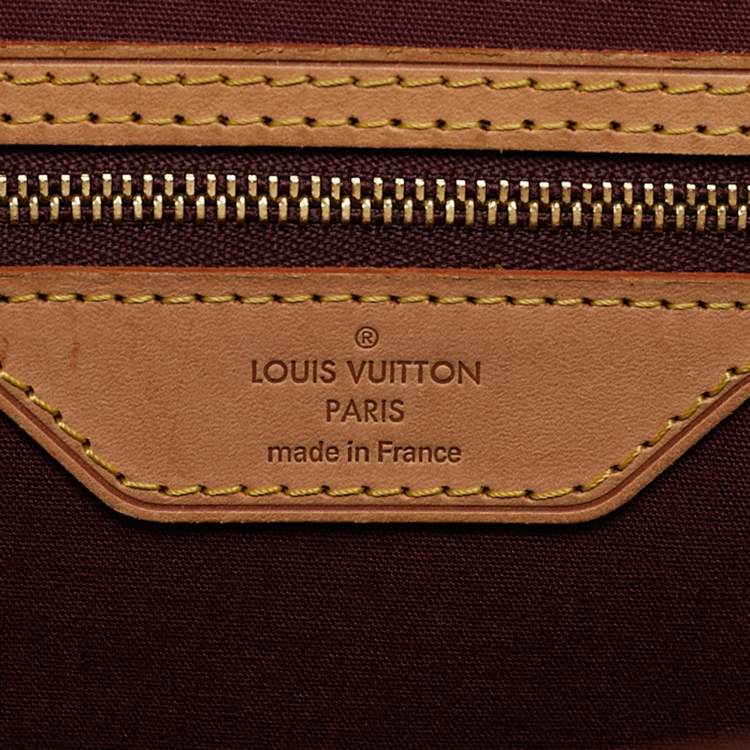 Pre Owned Louis Vuitton Rouge Fauviste Monogram Vernis Brea GM Bag