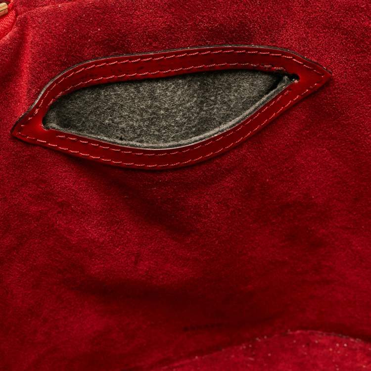 Pre Owned Louis Vuitton Red Epi Leather Cannes Vanity Case Bag