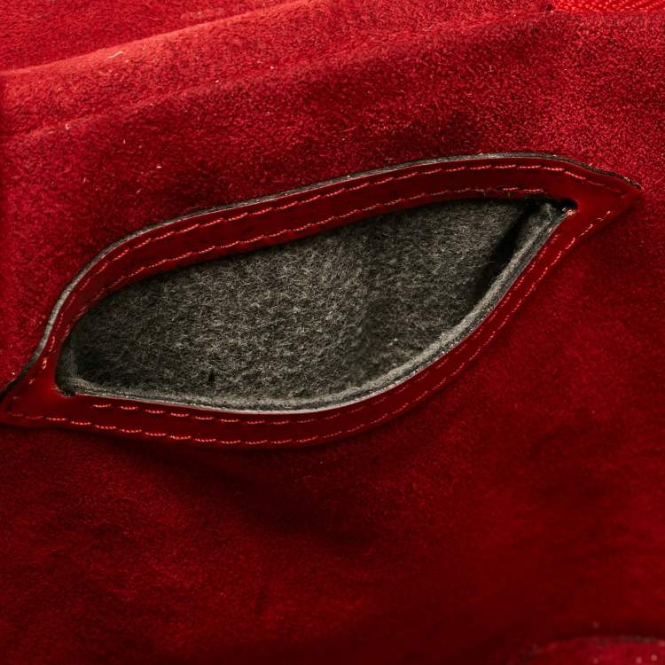 Pre Owned Louis Vuitton Red Epi Leather Cannes Vanity Case Bag