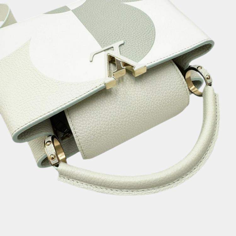 Pre Owned Louis Vuitton Taurillon Leather Capucines Bb Monogram Giant Flower bag