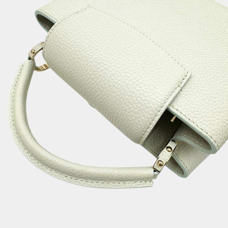 Pre Owned Louis Vuitton Taurillon Leather Capucines Bb Monogram Giant Flower bag