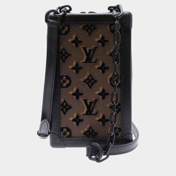 Pre Owned Louis Vuitton Monogram Brown Pet Odor Vertical Soft Trunk Shoulder Bag