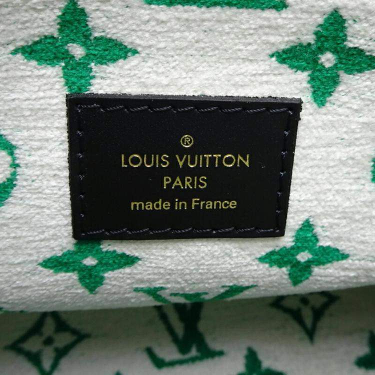 Pre Owned Louis Vuitton Velvet Green LV Match OnTheGo PM Handbag