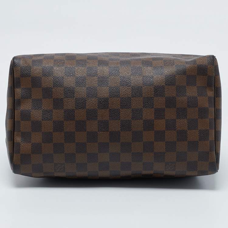 Pre Owned Louis Vuitton Damier Ebene Canvas Speedy 30 Bag
