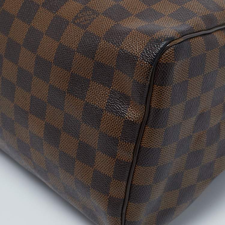 Pre Owned Louis Vuitton Damier Ebene Canvas Speedy 30 Bag