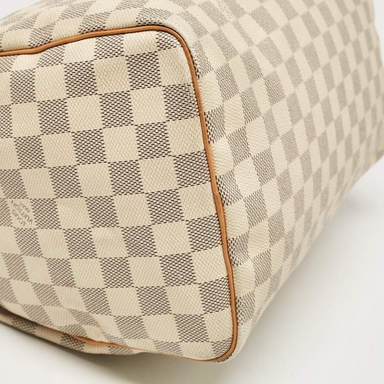 Pre Owned Louis Vuitton Damier Azur Canvas Speedy 30 Bag
