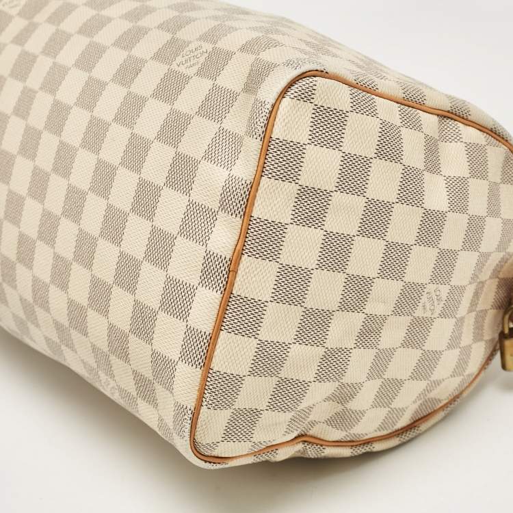 Pre Owned Louis Vuitton Damier Azur Canvas Speedy 30 Bag