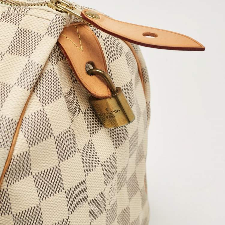 Pre Owned Louis Vuitton Damier Azur Canvas Speedy 30 Bag