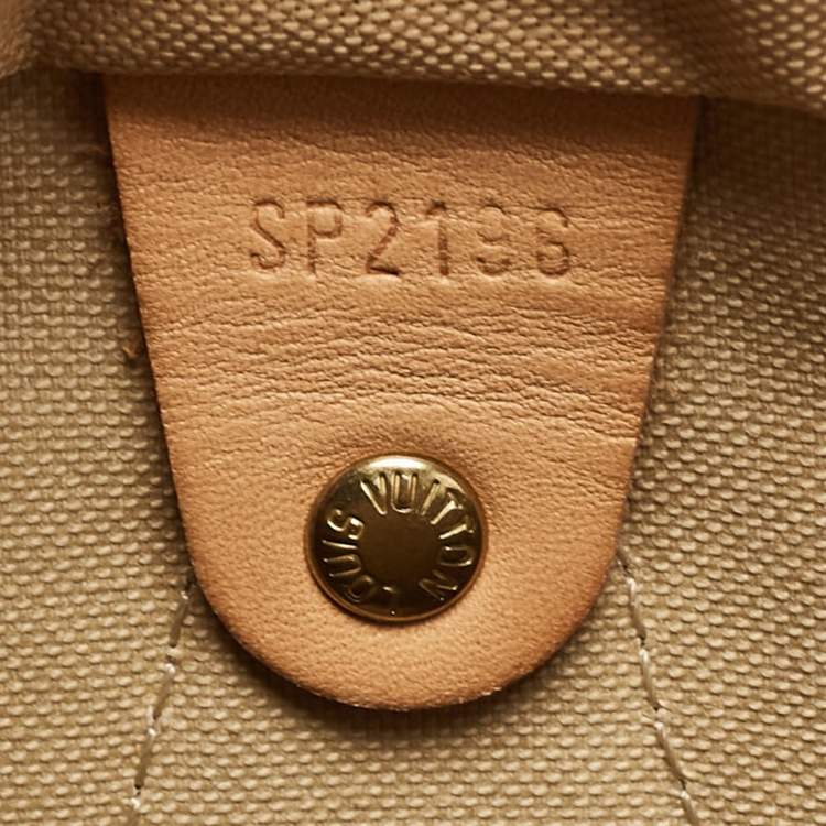 Pre Owned Louis Vuitton Damier Azur Canvas Speedy 30 Bag