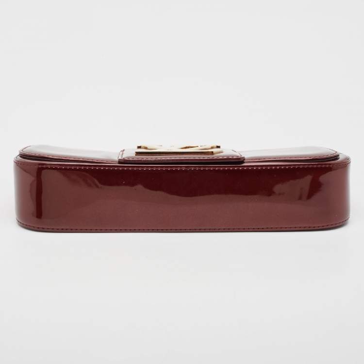 Pre Owned Louis Vuitton Rouge Fauviste Vernis Sobe Clutch