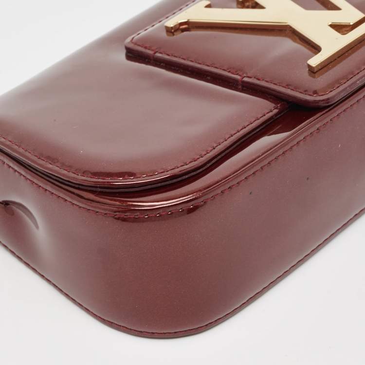 Pre Owned Louis Vuitton Rouge Fauviste Vernis Sobe Clutch