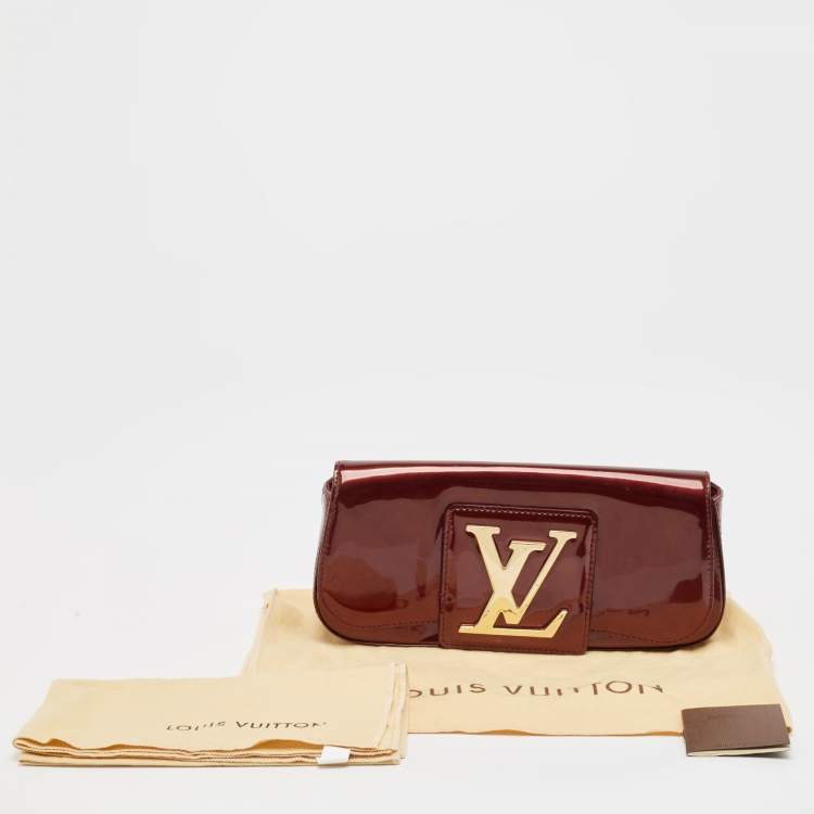Pre Owned Louis Vuitton Rouge Fauviste Vernis Sobe Clutch