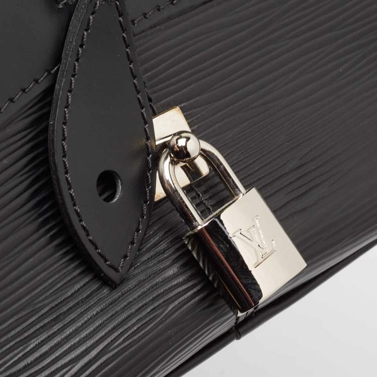 Pre Owned Louis Vuitton Black Epi Leather Bowling Montaigne PM Bag