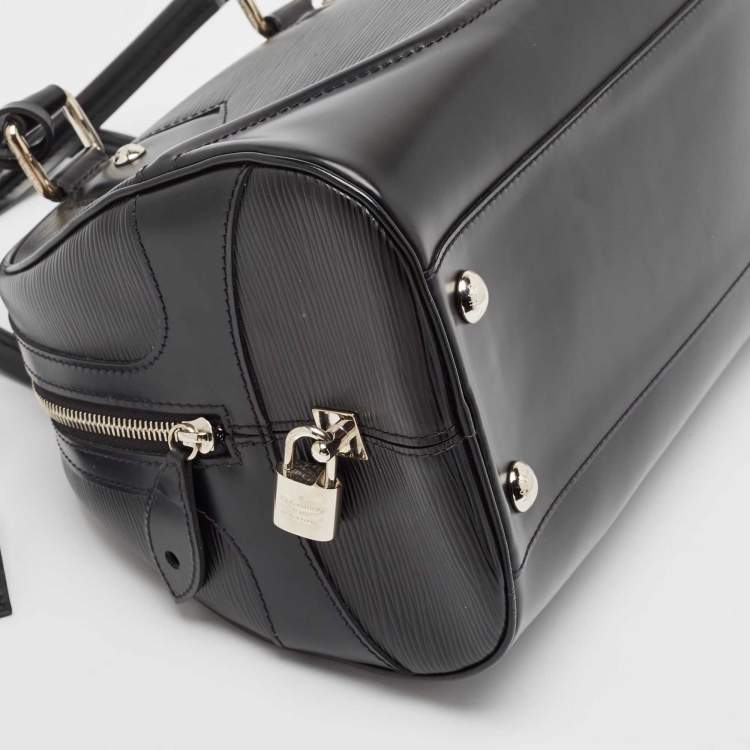 Pre Owned Louis Vuitton Black Epi Leather Bowling Montaigne PM Bag