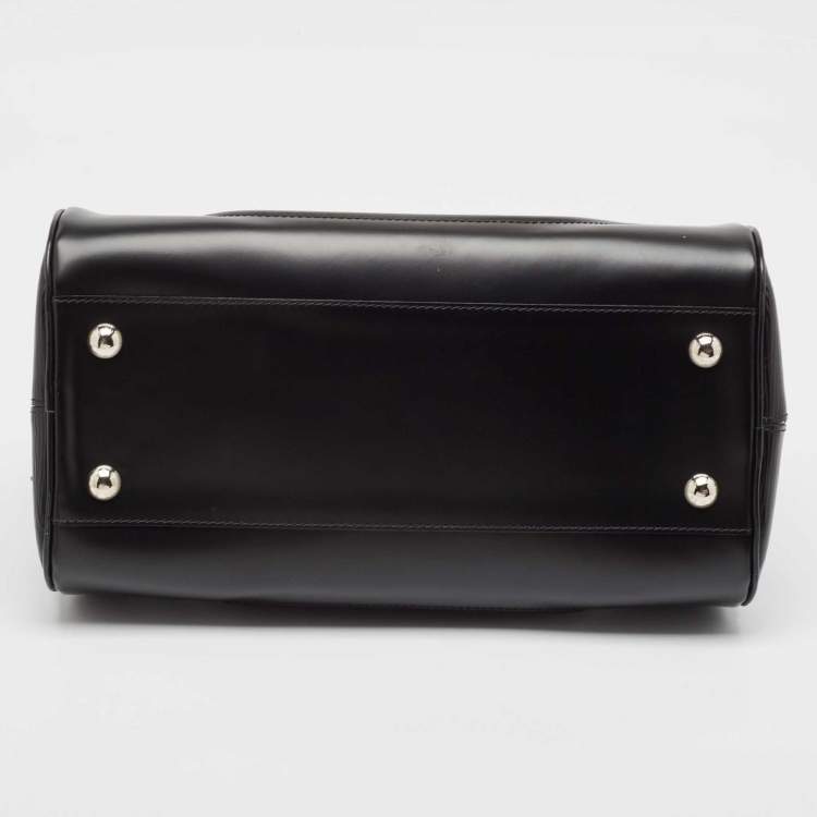 Pre Owned Louis Vuitton Black Epi Leather Bowling Montaigne PM Bag