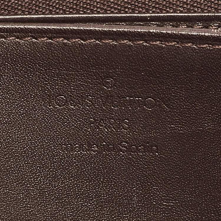 Pre Owned Louis Vuitton Amarante Monogram Vernis Zippy Wallet  