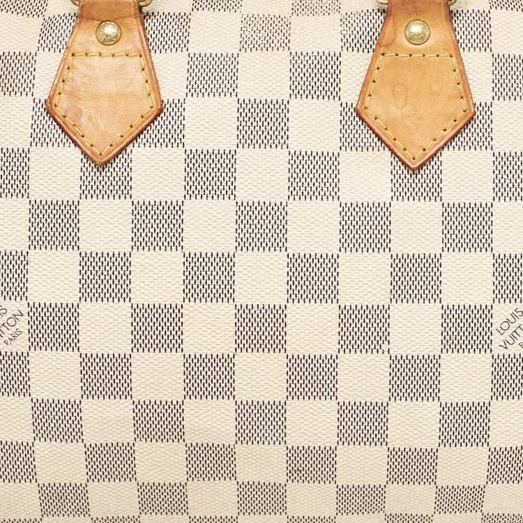 Pre Owned Louis Vuitton Damier Azur Canvas Speedy 25 Bag