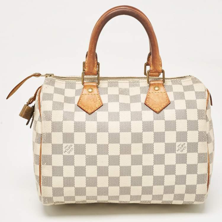 Pre Owned Louis Vuitton Damier Azur Canvas Speedy 25 Bag