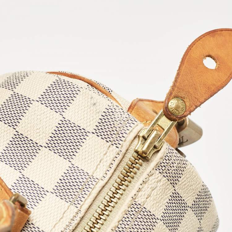 Pre Owned Louis Vuitton Damier Azur Canvas Speedy 25 Bag