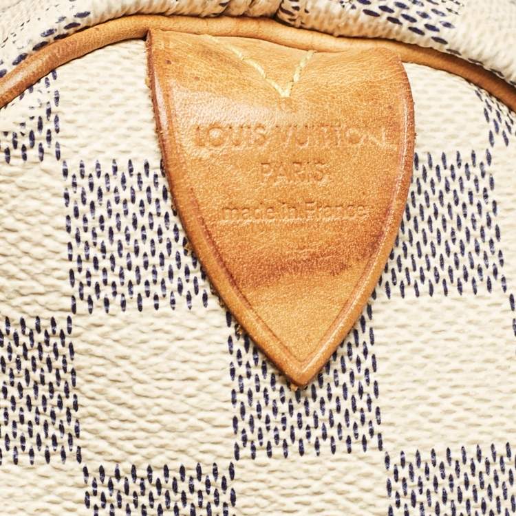 Pre Owned Louis Vuitton Damier Azur Canvas Speedy 25 Bag