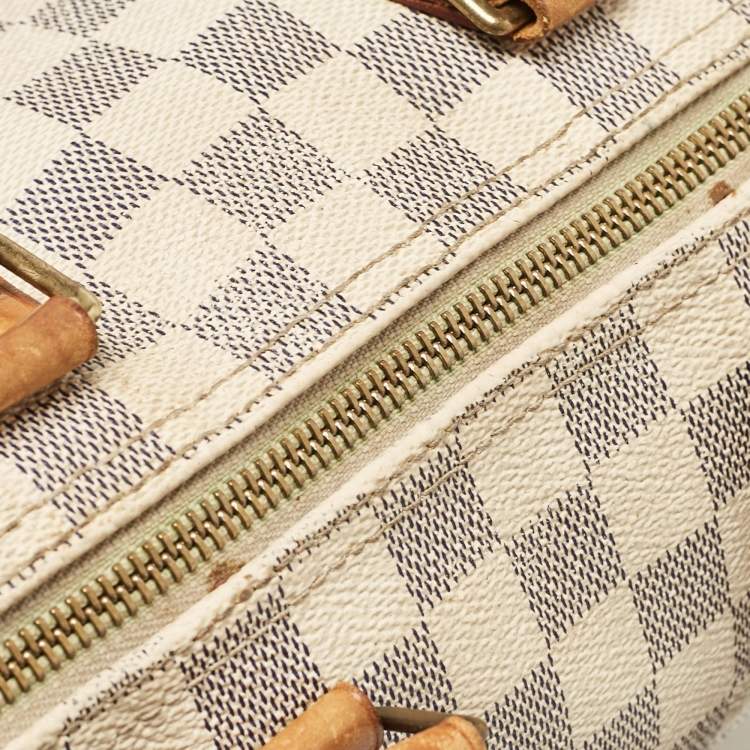 Pre Owned Louis Vuitton Damier Azur Canvas Speedy 25 Bag